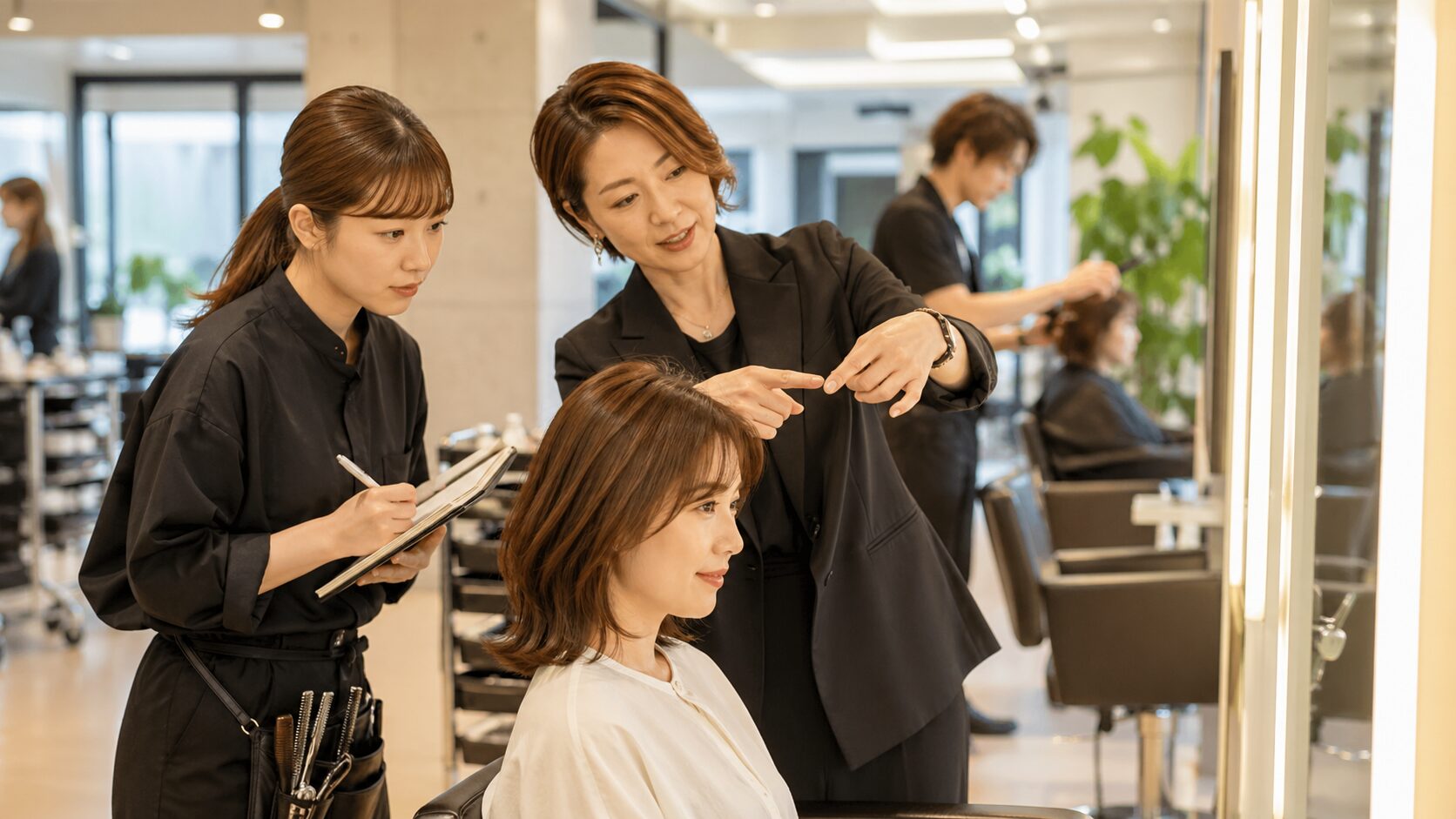 現役美容師による実践指導